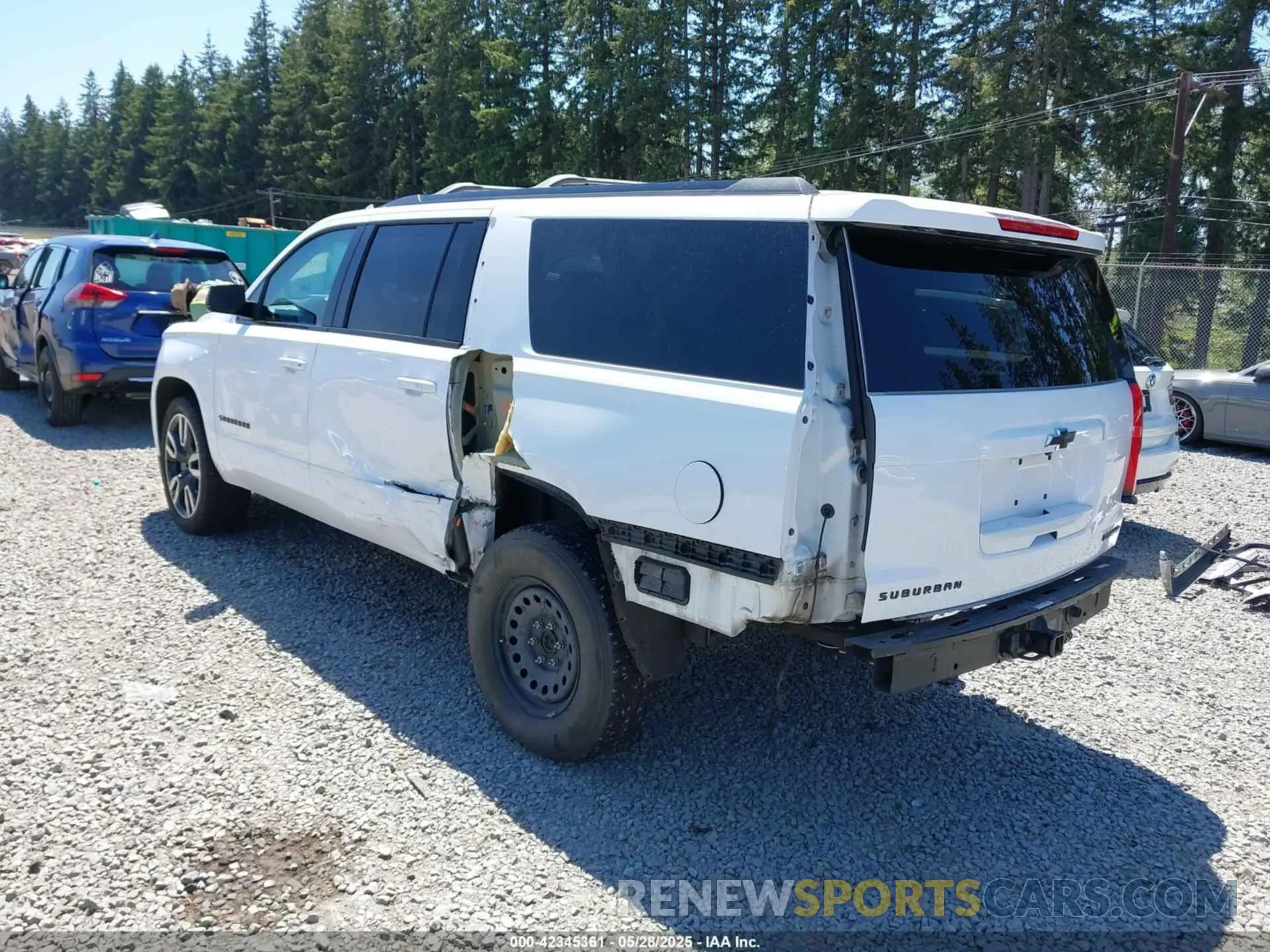 3 Photograph of a damaged car 1GNSKJKJ6KR270855 CHEVROLET SUBURBAN 2019