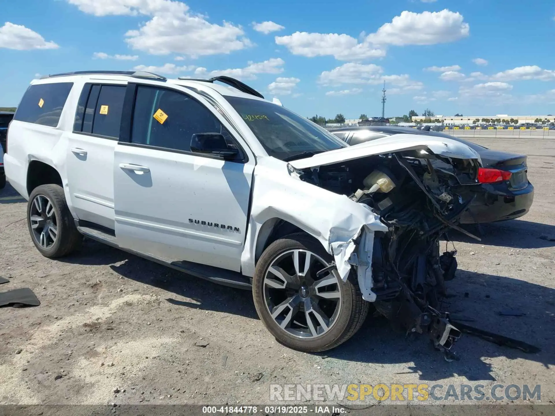 1 Photograph of a damaged car 1GNSCJKJ9LR126831 CHEVROLET SUBURBAN 2020