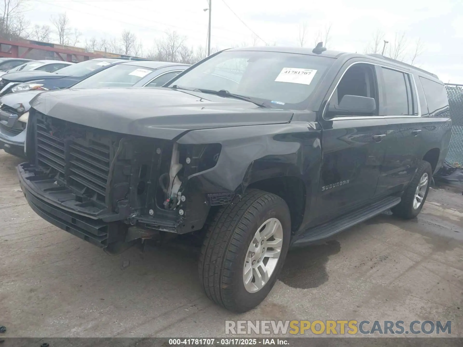 2 Photograph of a damaged car 1GNSKGKC0LR215789 CHEVROLET SUBURBAN 2020