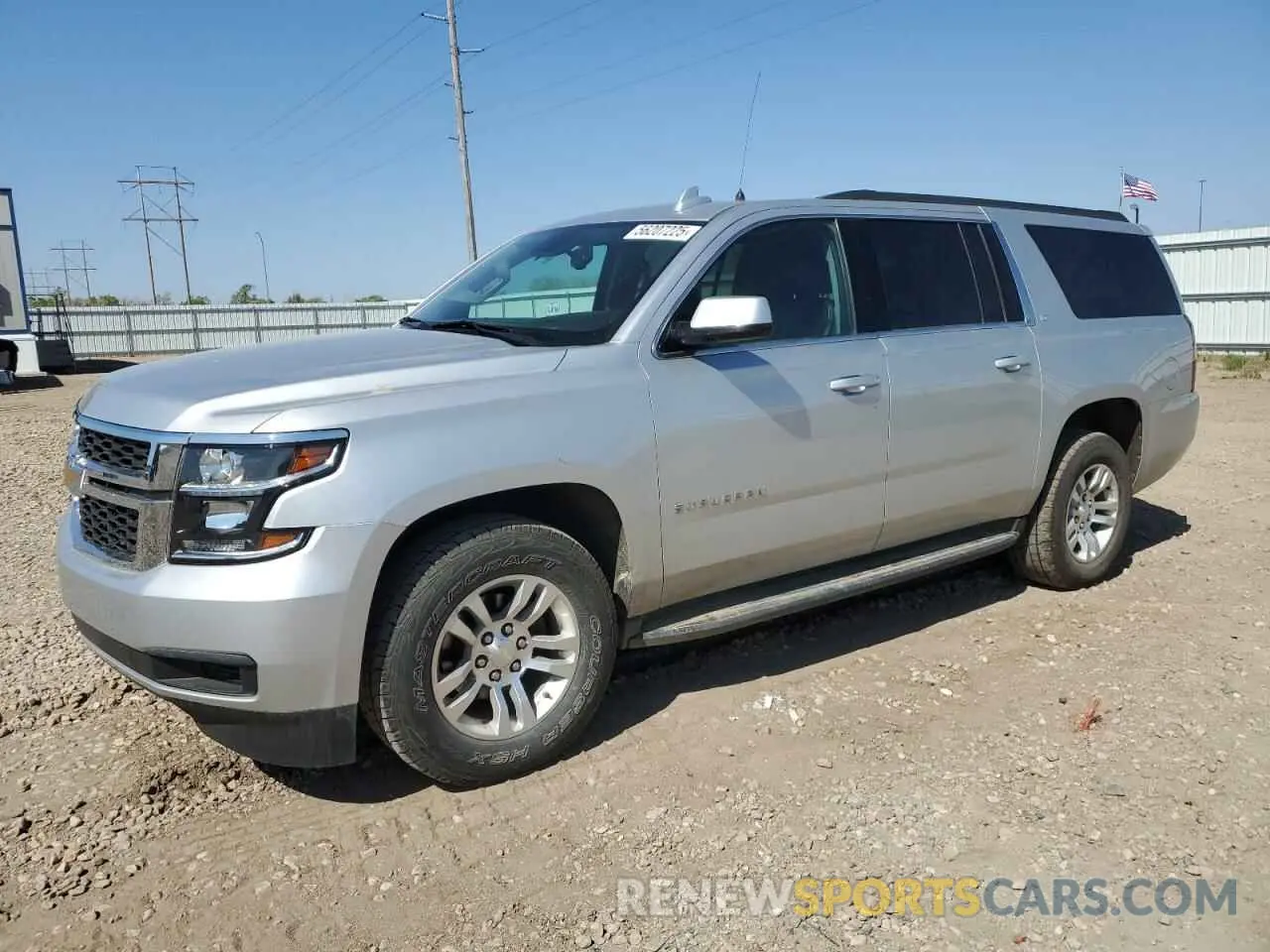 1 Photograph of a damaged car 1GNSKHKC0LR285945 CHEVROLET SUBURBAN 2020