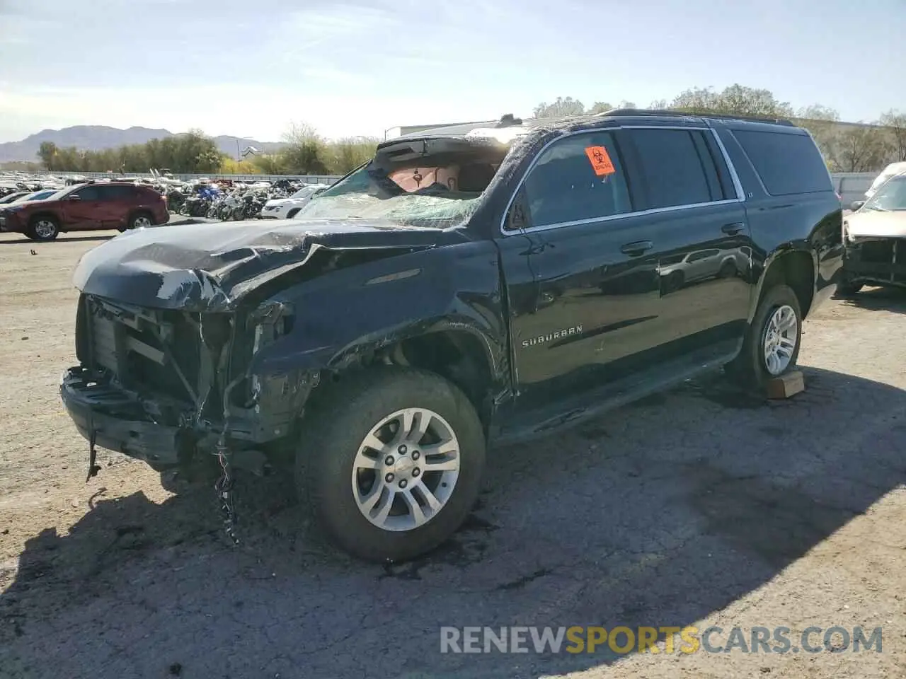 1 Photograph of a damaged car 1GNSKHKC6LR261553 CHEVROLET SUBURBAN 2020