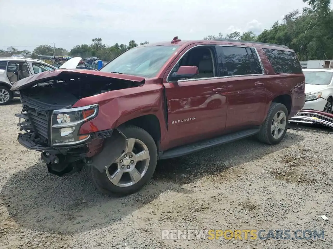 1 Photograph of a damaged car 1GNSKHKC7LR170324 CHEVROLET SUBURBAN 2020