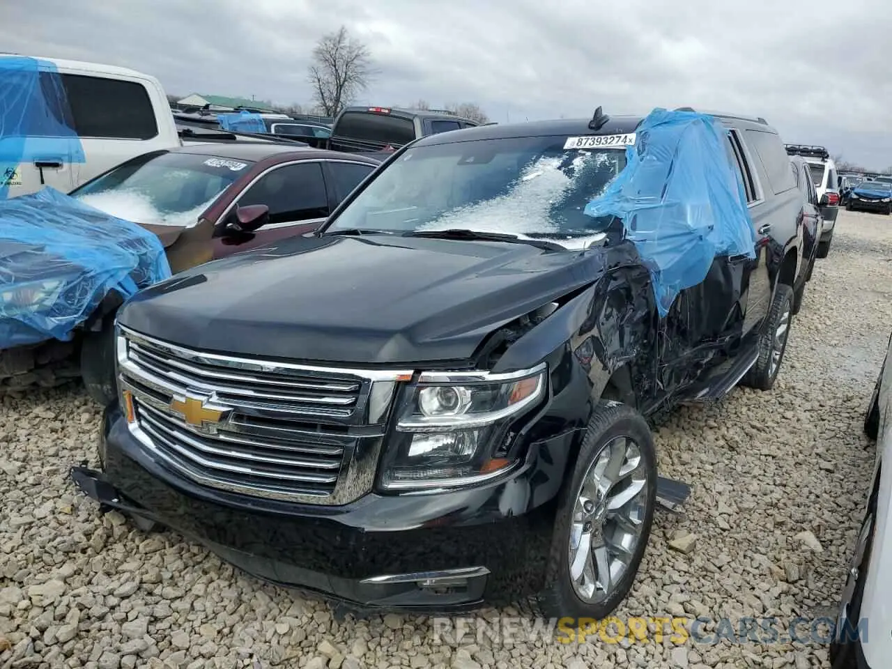 1 Photograph of a damaged car 1GNSKJKC6LR106993 CHEVROLET SUBURBAN 2020