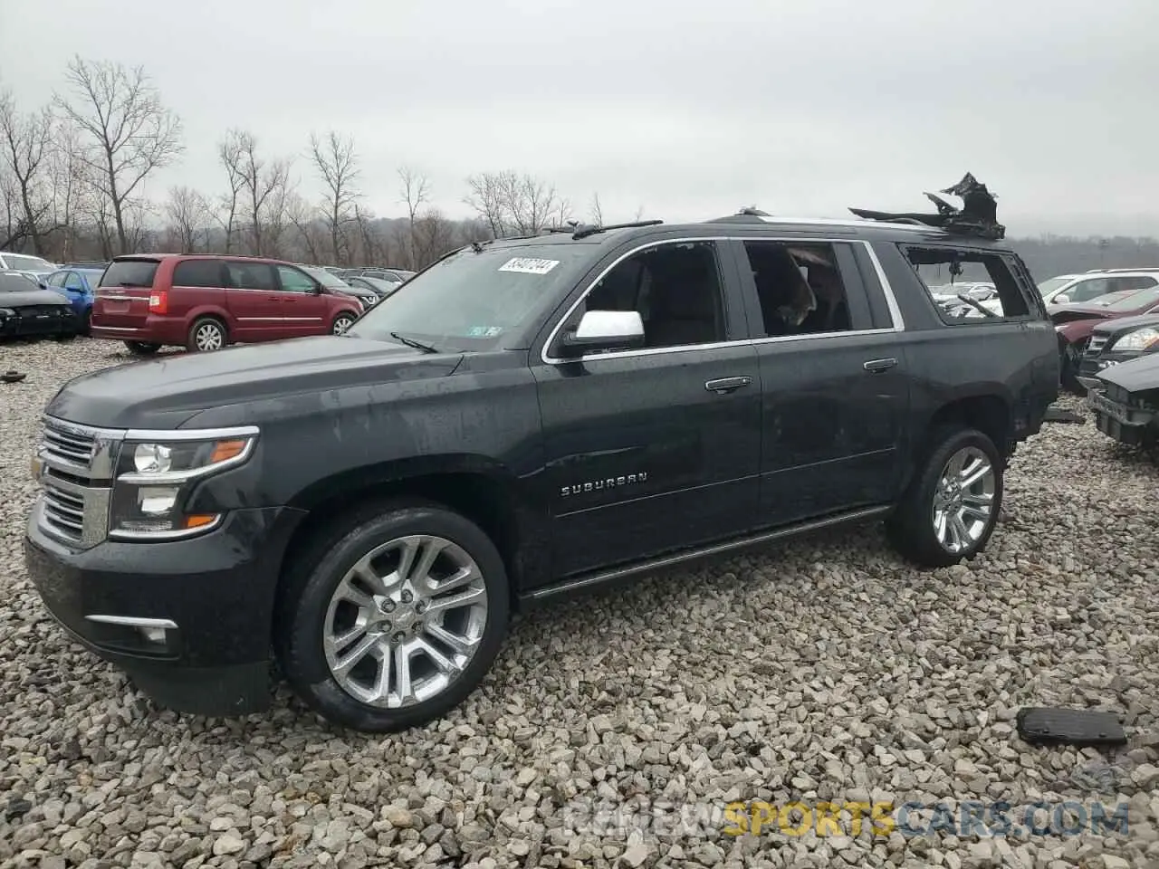 1 Photograph of a damaged car 1GNSKJKJ0LR287376 CHEVROLET SUBURBAN 2020