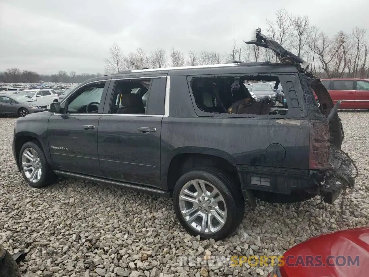 2 Photograph of a damaged car 1GNSKJKJ0LR287376 CHEVROLET SUBURBAN 2020