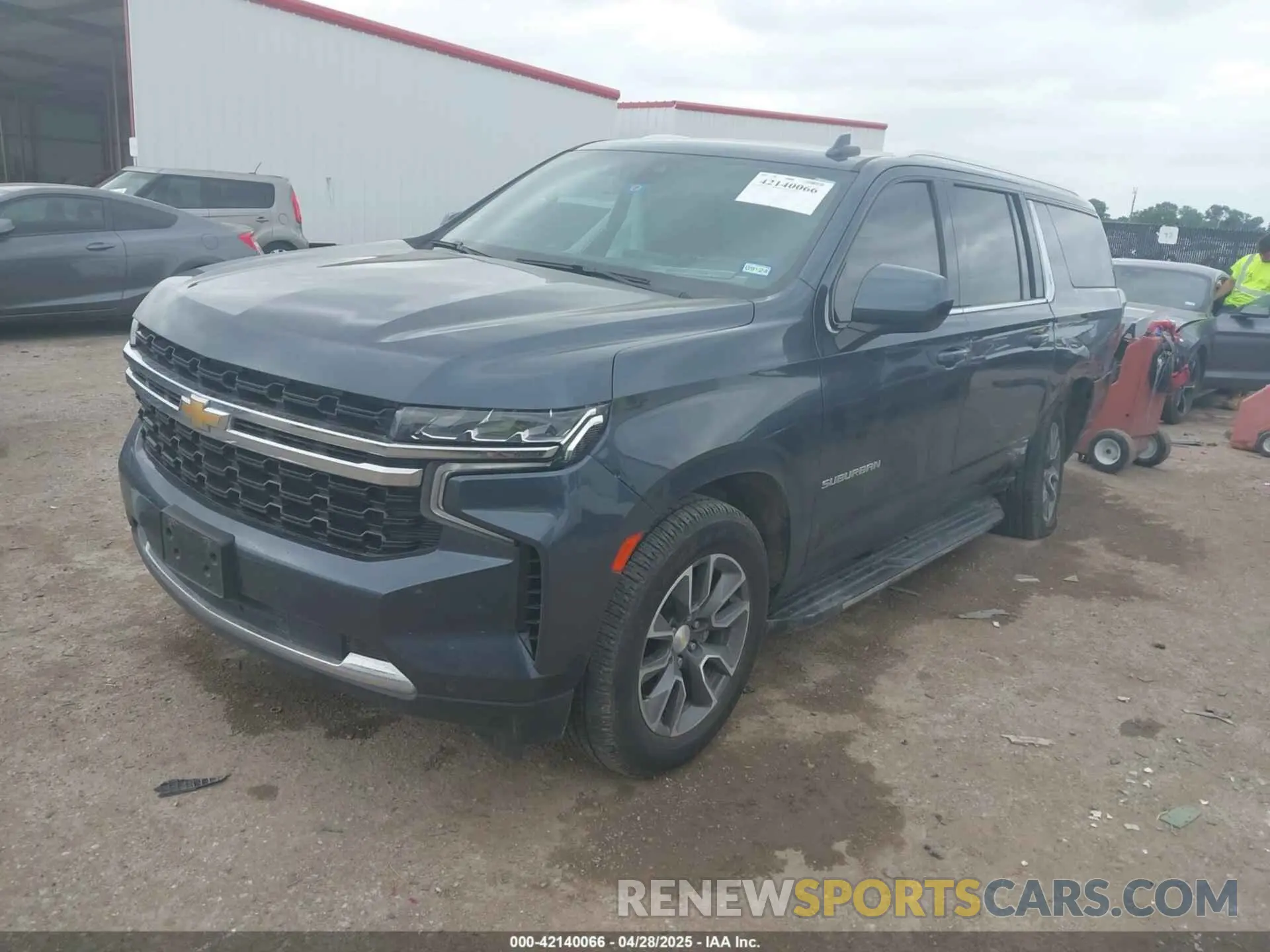 2 Photograph of a damaged car 1GNSCBKD3MR337539 CHEVROLET SUBURBAN 2021