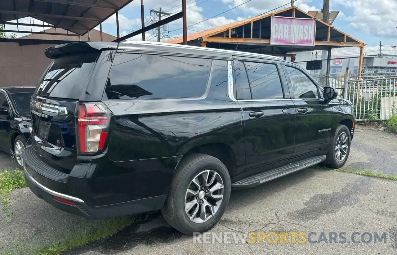 4 Photograph of a damaged car 1GNSCBKD9MR480205 CHEVROLET SUBURBAN 2021