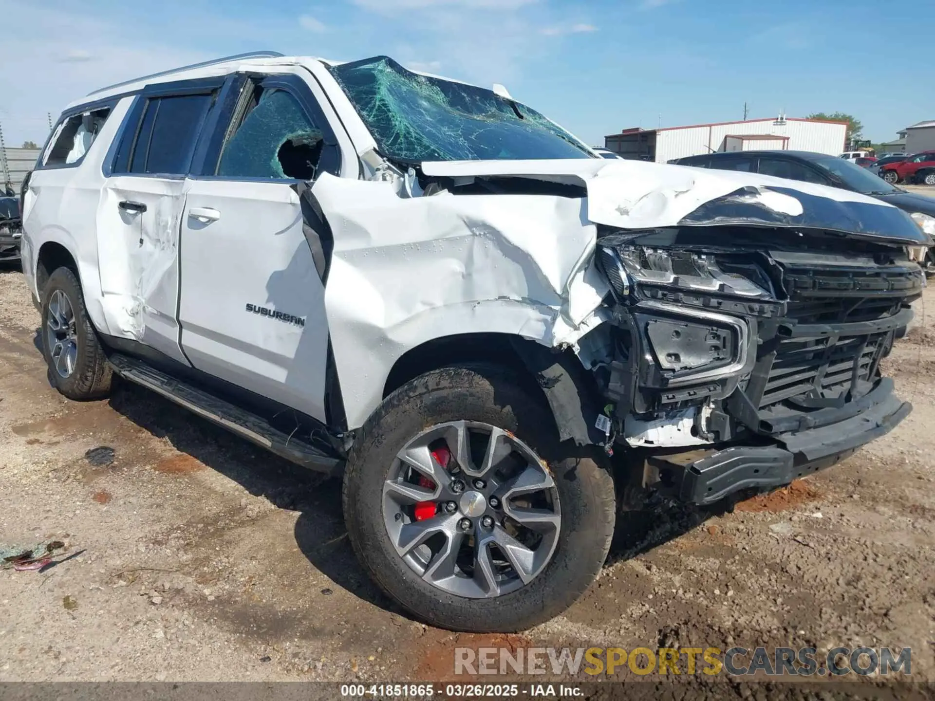 1 Photograph of a damaged car 1GNSCCKD4MR379983 CHEVROLET SUBURBAN 2021