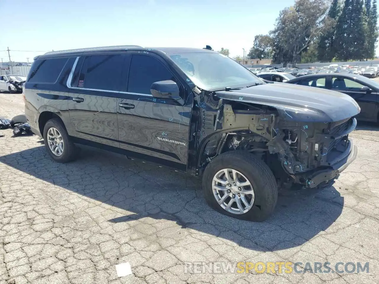 4 Photograph of a damaged car 1GNSCCKD5MR233849 CHEVROLET SUBURBAN 2021