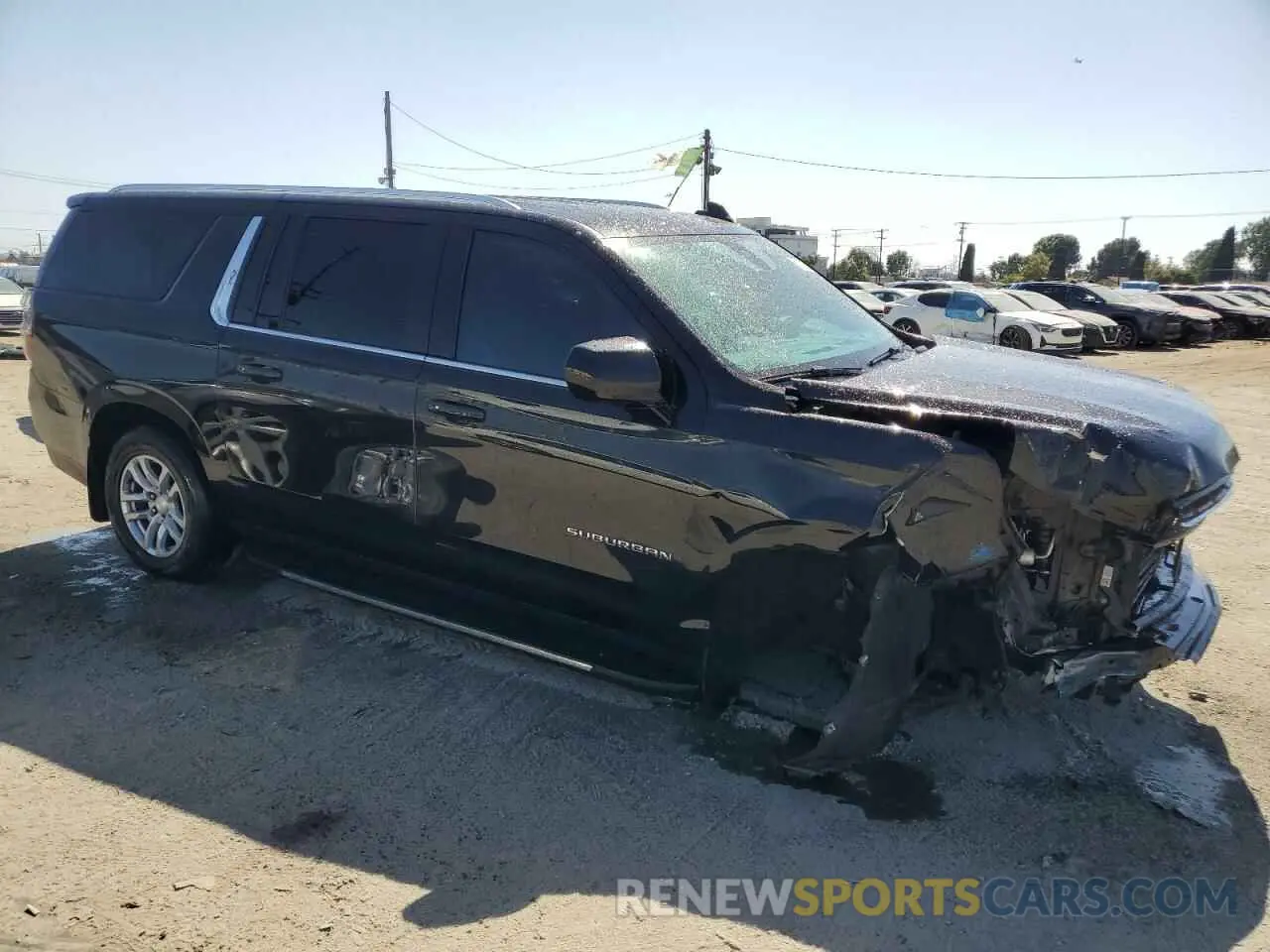 4 Photograph of a damaged car 1GNSCCKD5MR333272 CHEVROLET SUBURBAN 2021