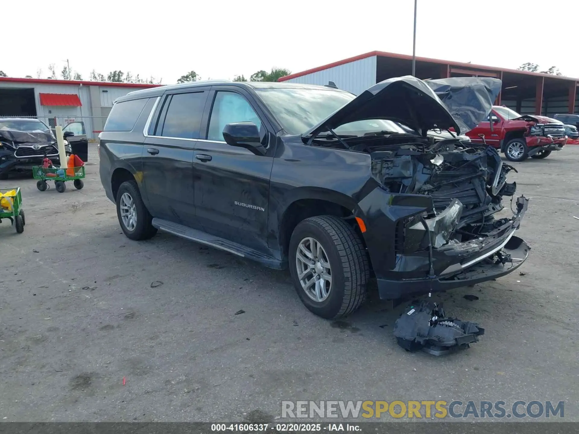 1 Photograph of a damaged car 1GNSCCKD8MR269020 CHEVROLET SUBURBAN 2021
