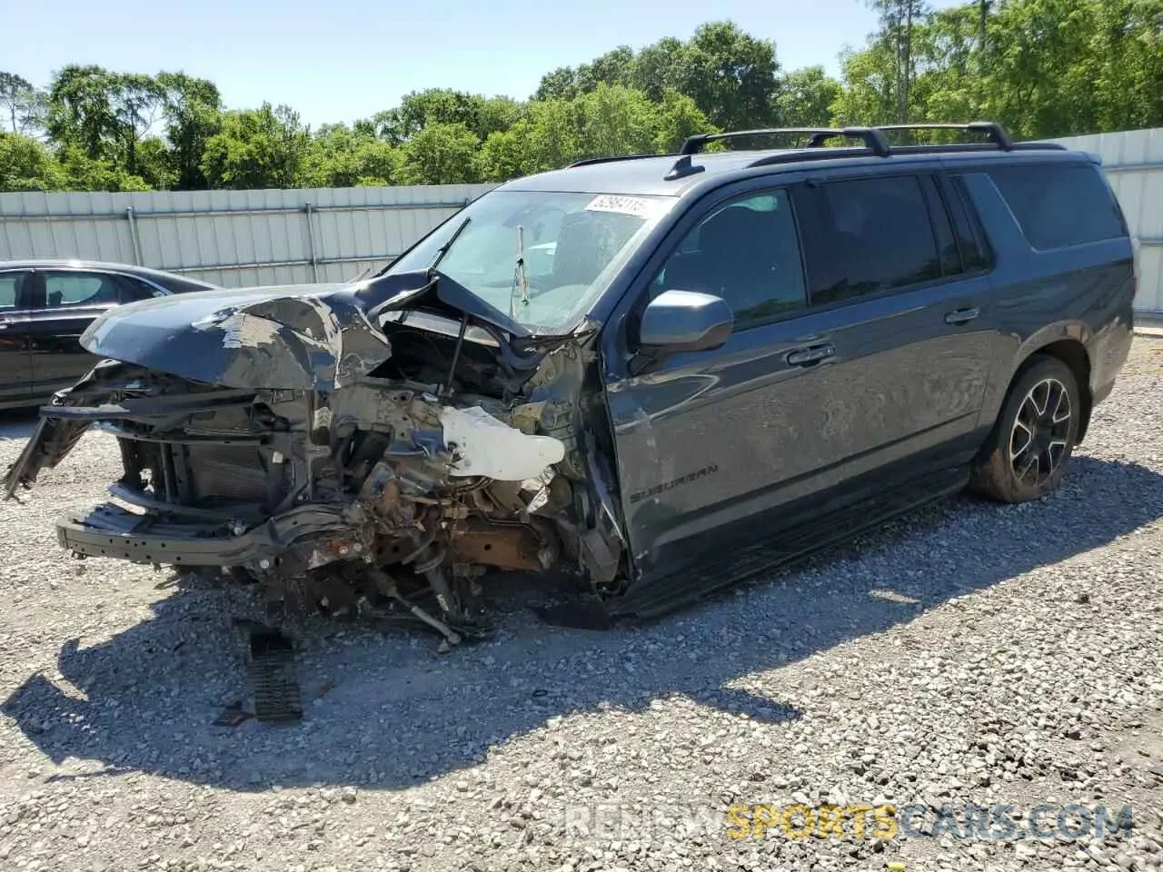 1 Photograph of a damaged car 1GNSCEKD0MR402865 CHEVROLET SUBURBAN 2021
