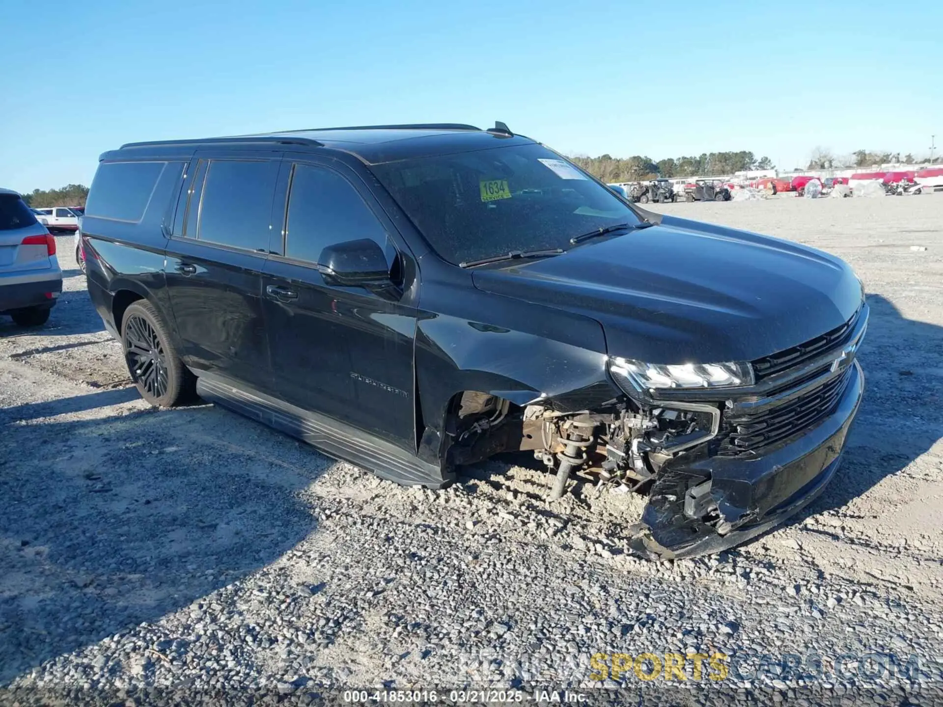 1 Photograph of a damaged car 1GNSCEKD2MR340613 CHEVROLET SUBURBAN 2021