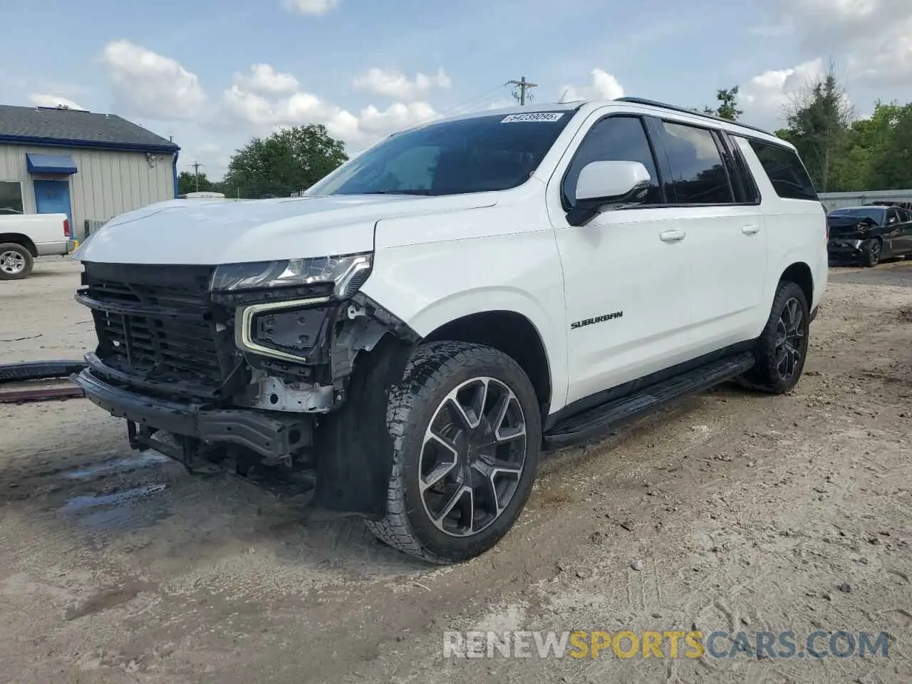 1 Photograph of a damaged car 1GNSCEKDXMR353609 CHEVROLET SUBURBAN 2021
