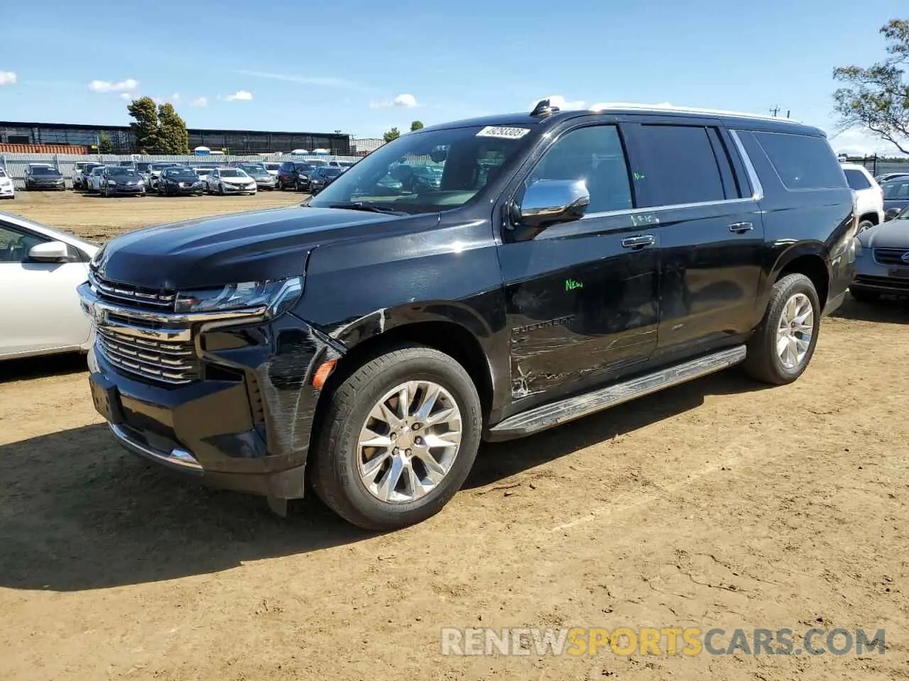 1 Photograph of a damaged car 1GNSCFKD4MR280839 CHEVROLET SUBURBAN 2021