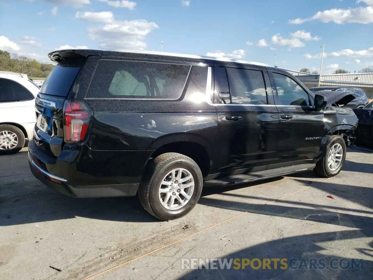 3 Photograph of a damaged car 1GNSKBKD0MR401992 CHEVROLET SUBURBAN 2021