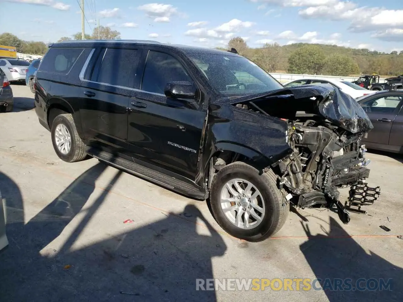 4 Photograph of a damaged car 1GNSKBKD0MR401992 CHEVROLET SUBURBAN 2021