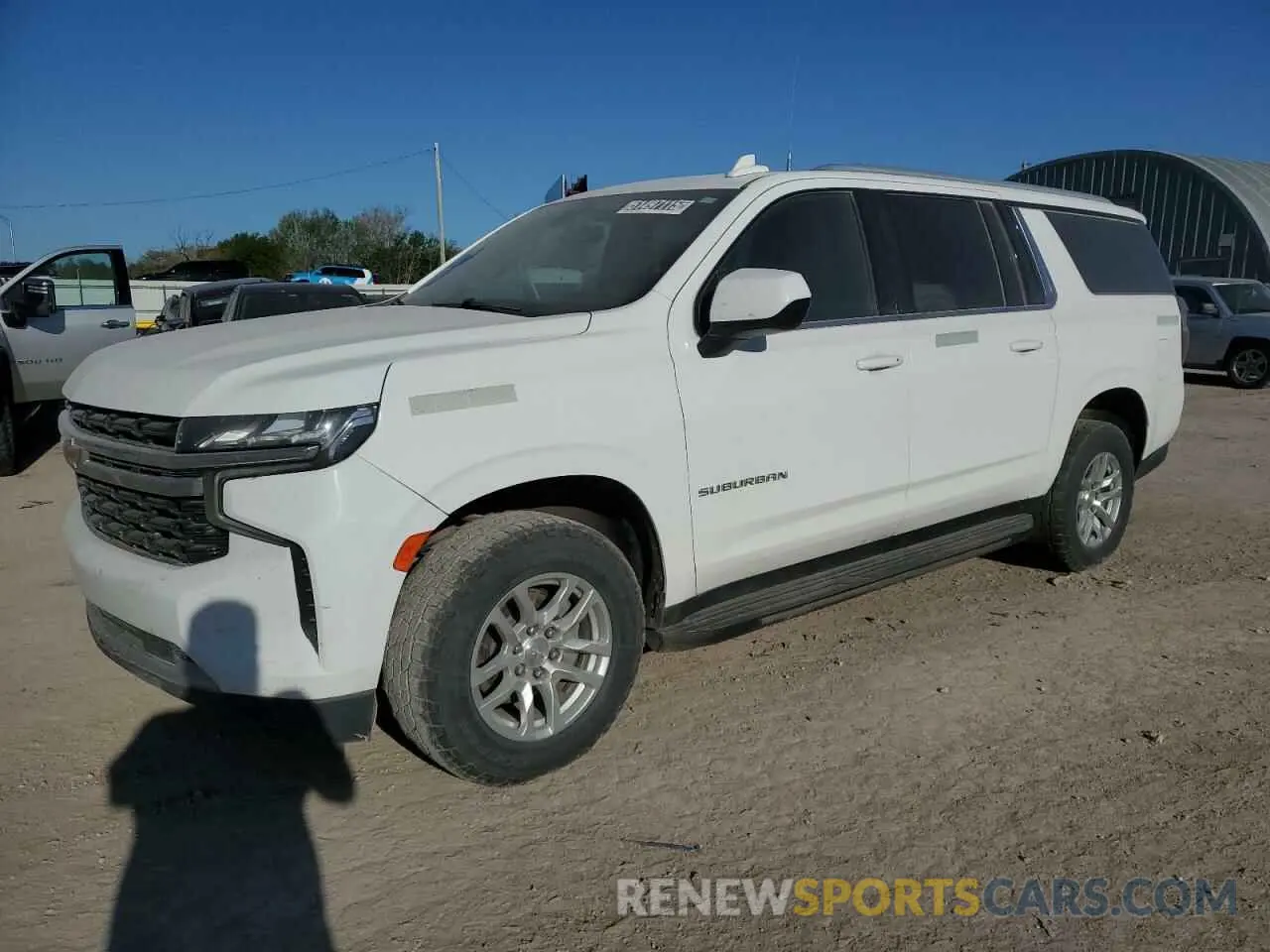 1 Photograph of a damaged car 1GNSKBKD9MR259044 CHEVROLET SUBURBAN 2021
