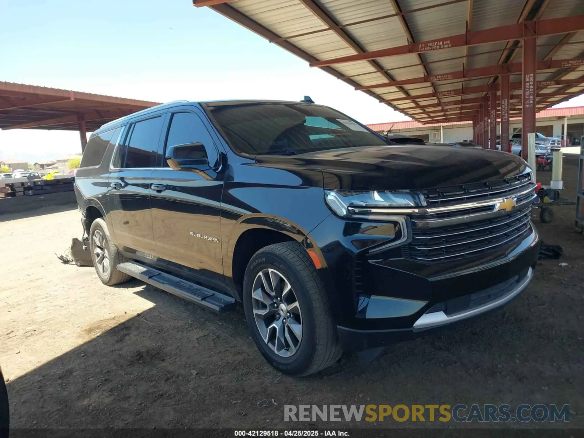 1 Photograph of a damaged car 1GNSKCKD0MR123858 CHEVROLET SUBURBAN 2021