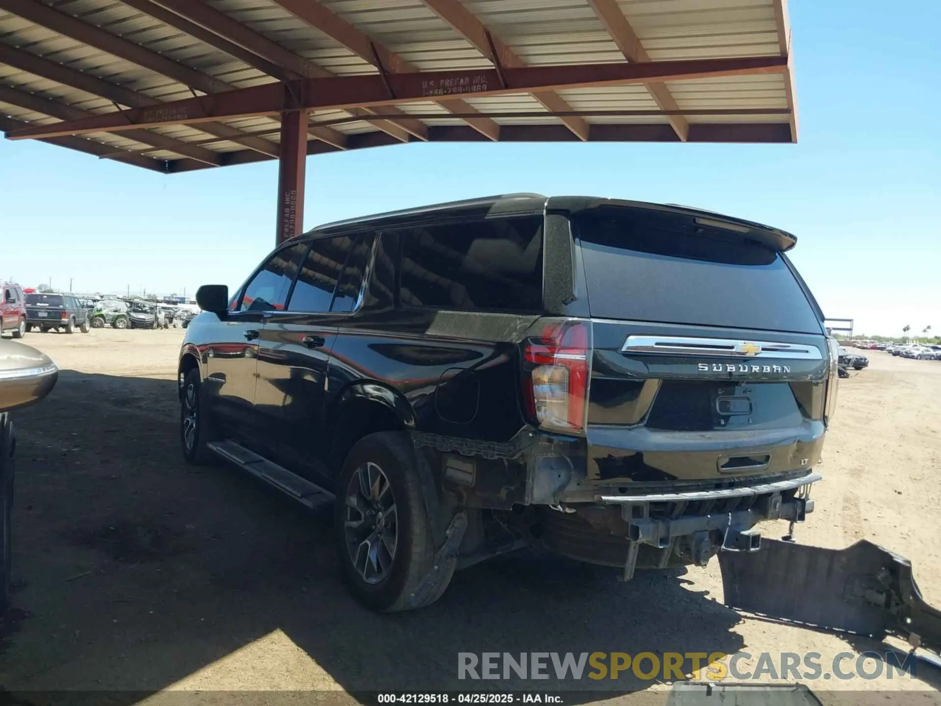 3 Photograph of a damaged car 1GNSKCKD0MR123858 CHEVROLET SUBURBAN 2021