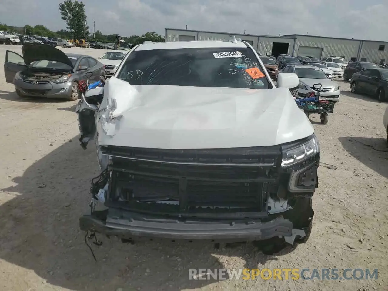 5 Photograph of a damaged car 1GNSKCKD1MR168971 CHEVROLET SUBURBAN 2021