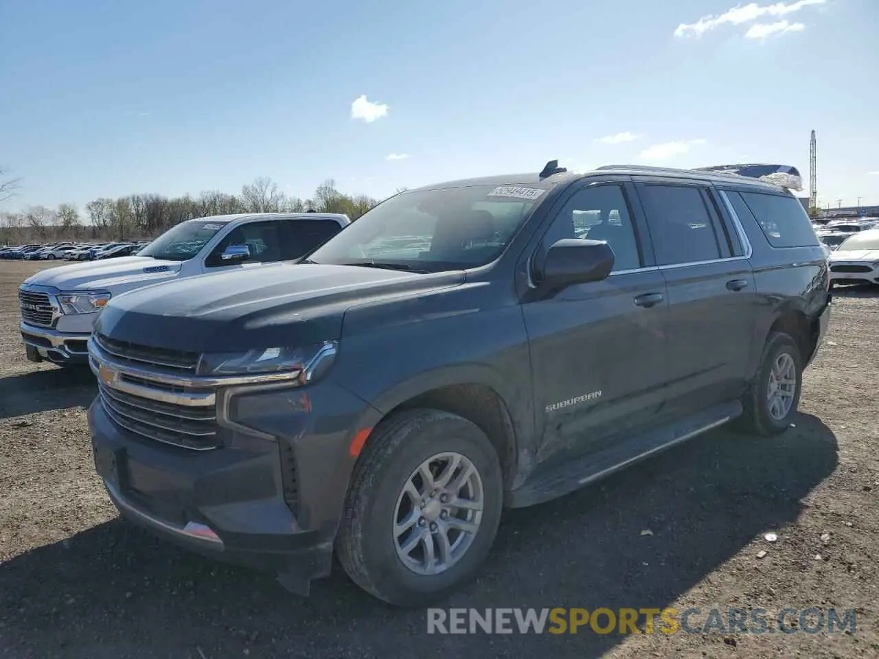 1 Photograph of a damaged car 1GNSKCKD4MR386404 CHEVROLET SUBURBAN 2021