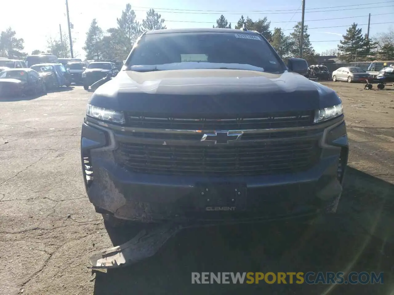 5 Photograph of a damaged car 1GNSKEKD8MR193782 CHEVROLET SUBURBAN 2021