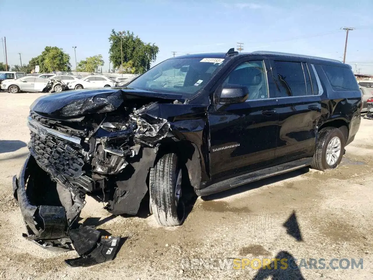 1 Photograph of a damaged car 1GNSCBKD8NR282054 CHEVROLET SUBURBAN 2022