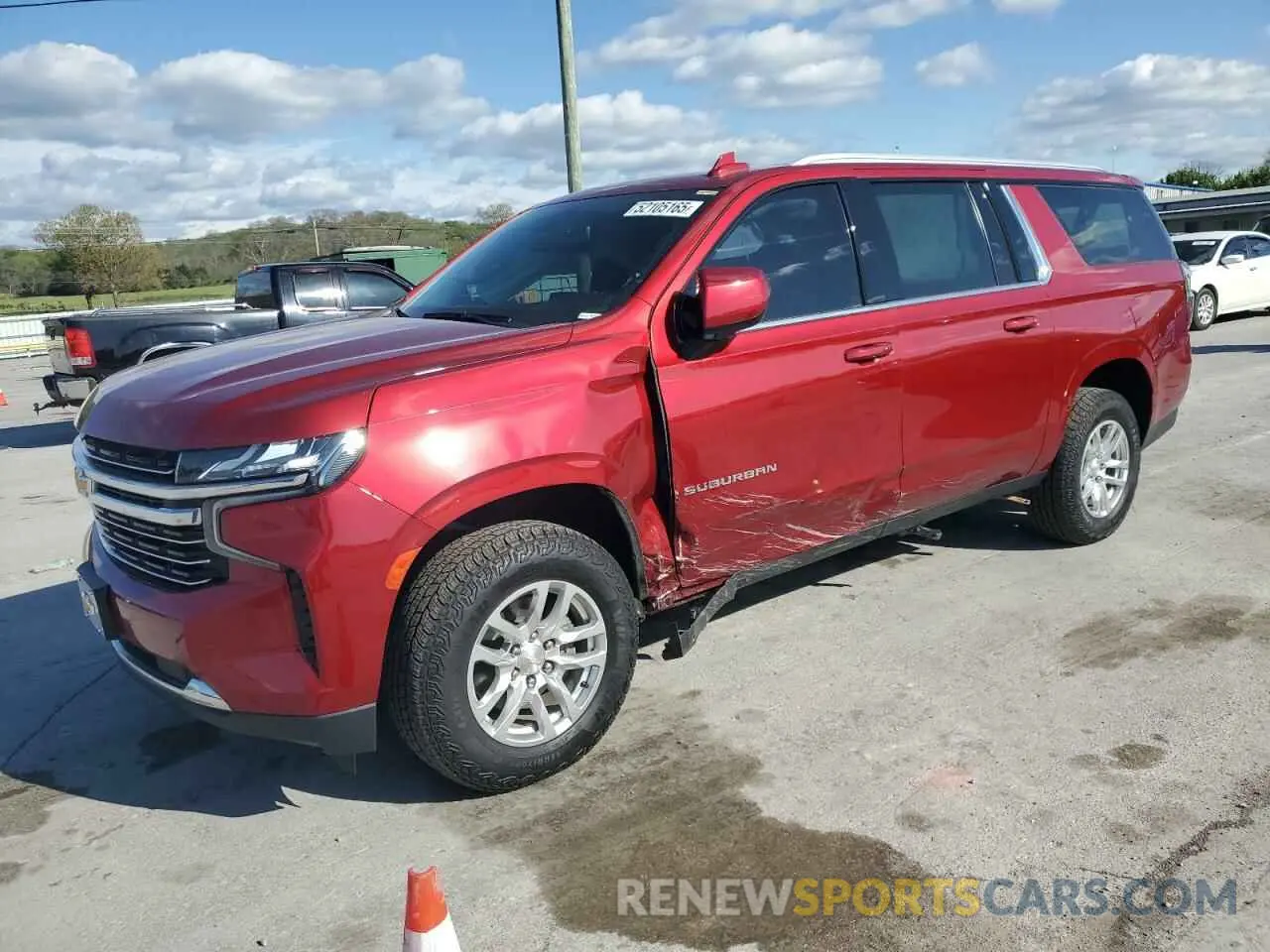 1 Photograph of a damaged car 1GNSKCKD1NR161696 CHEVROLET SUBURBAN 2022