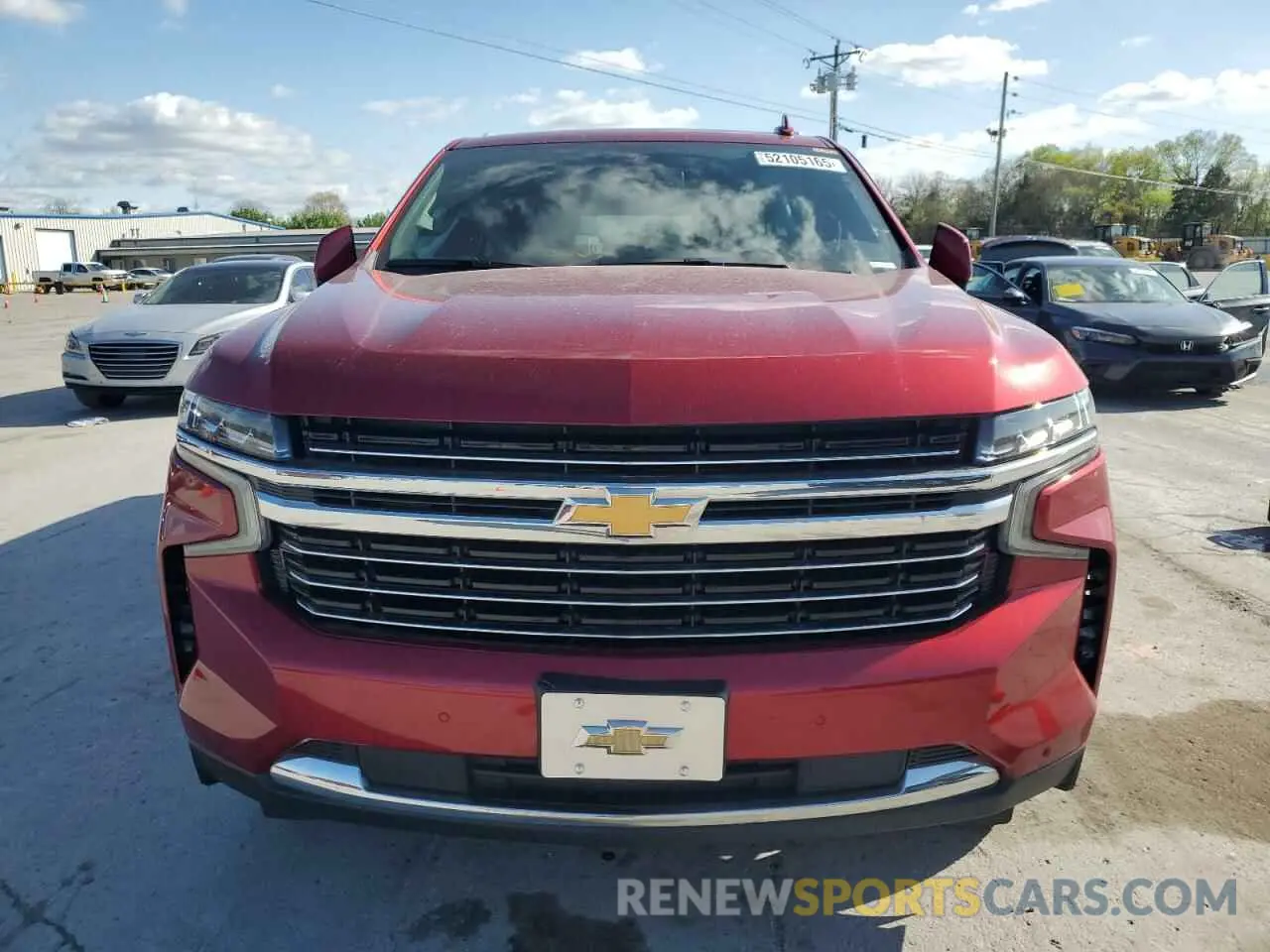 5 Photograph of a damaged car 1GNSKCKD1NR161696 CHEVROLET SUBURBAN 2022