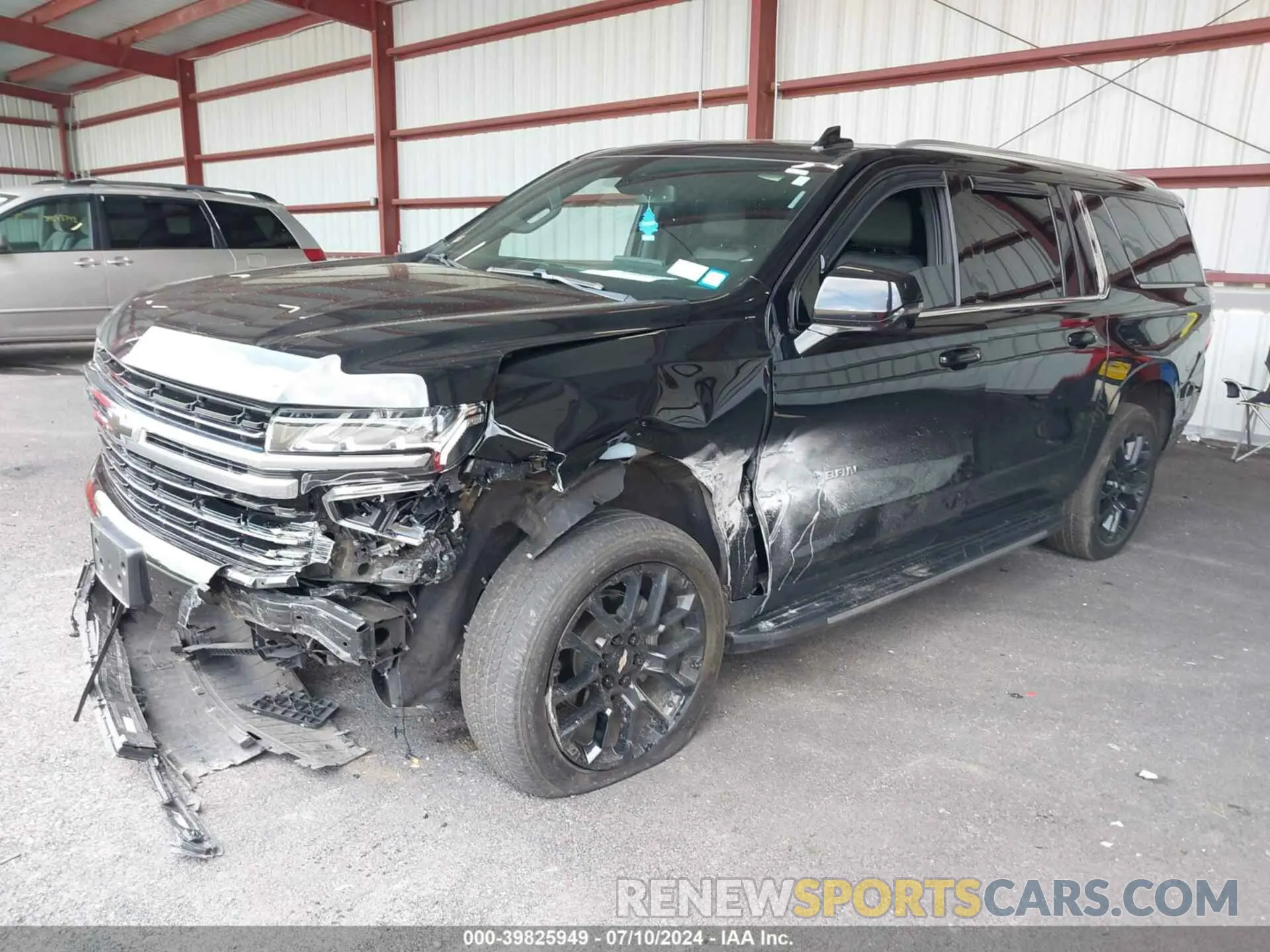 2 Photograph of a damaged car 1GNSKCKD2NR348977 CHEVROLET SUBURBAN 2022