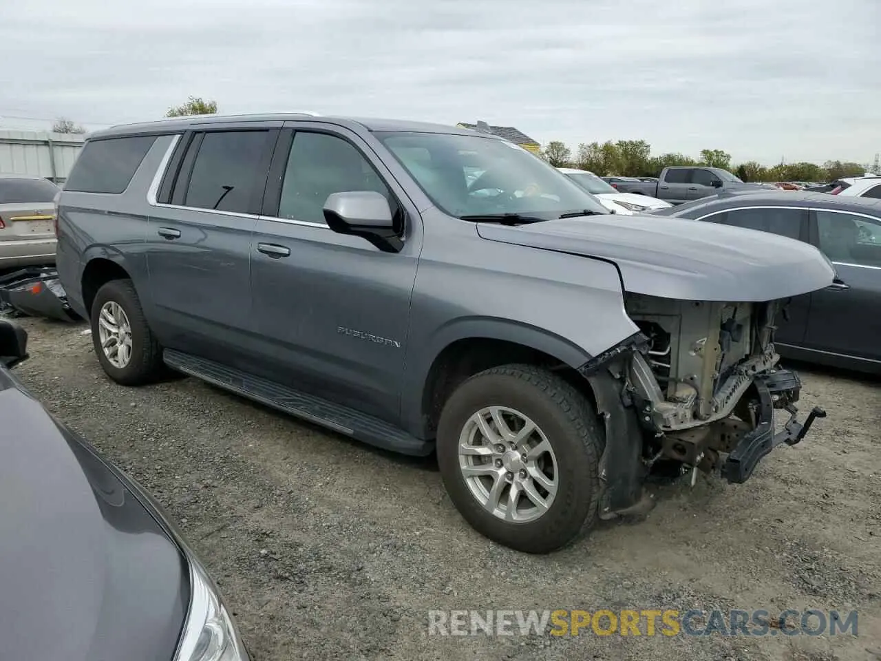4 Photograph of a damaged car 1GNSKCKD5NR250767 CHEVROLET SUBURBAN 2022