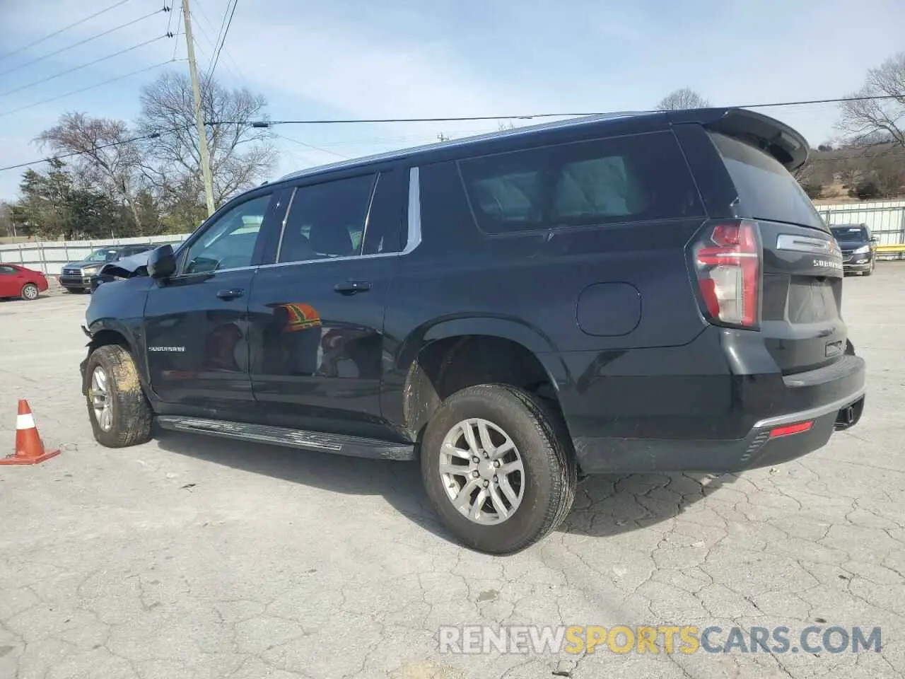 2 Photograph of a damaged car 1GNSKCKD8NR242551 CHEVROLET SUBURBAN 2022