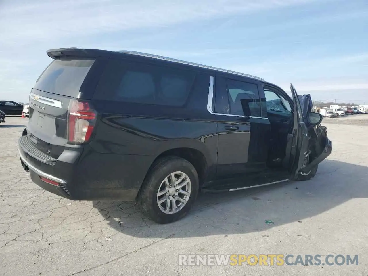 3 Photograph of a damaged car 1GNSKCKD8NR242551 CHEVROLET SUBURBAN 2022