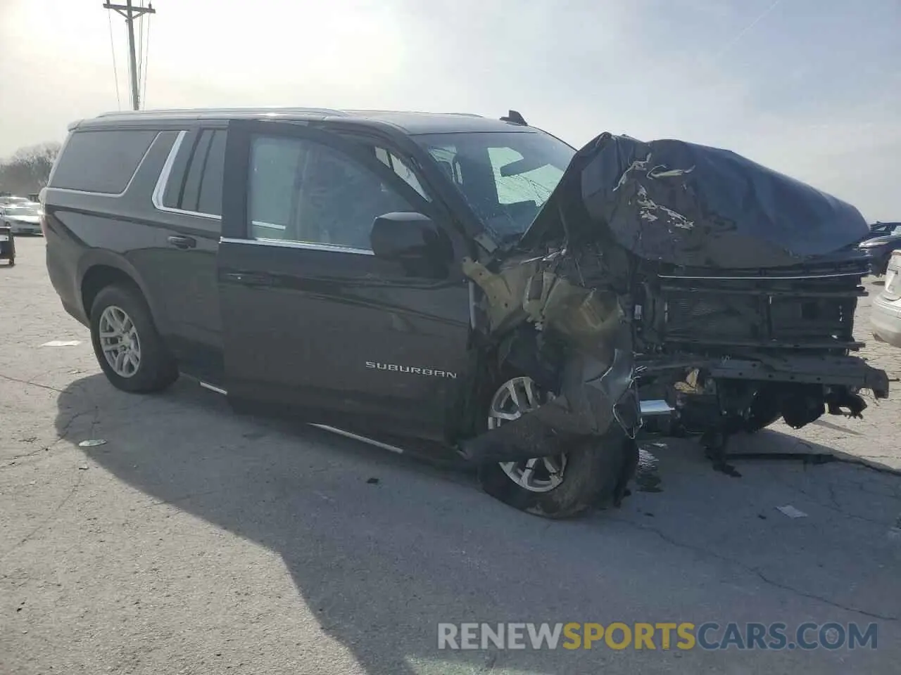 4 Photograph of a damaged car 1GNSKCKD8NR242551 CHEVROLET SUBURBAN 2022