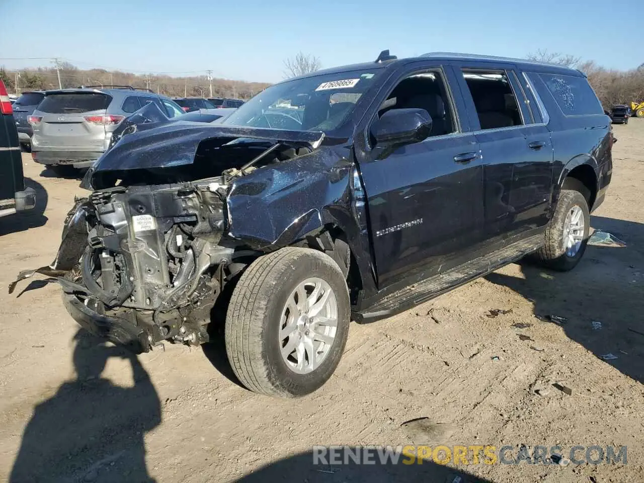 1 Photograph of a damaged car 1GNSKCKDXNR273817 CHEVROLET SUBURBAN 2022