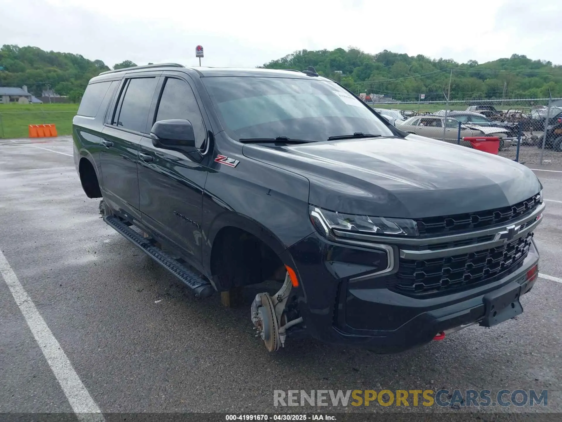 1 Photograph of a damaged car 1GNSKDKD7NR151681 CHEVROLET SUBURBAN 2022
