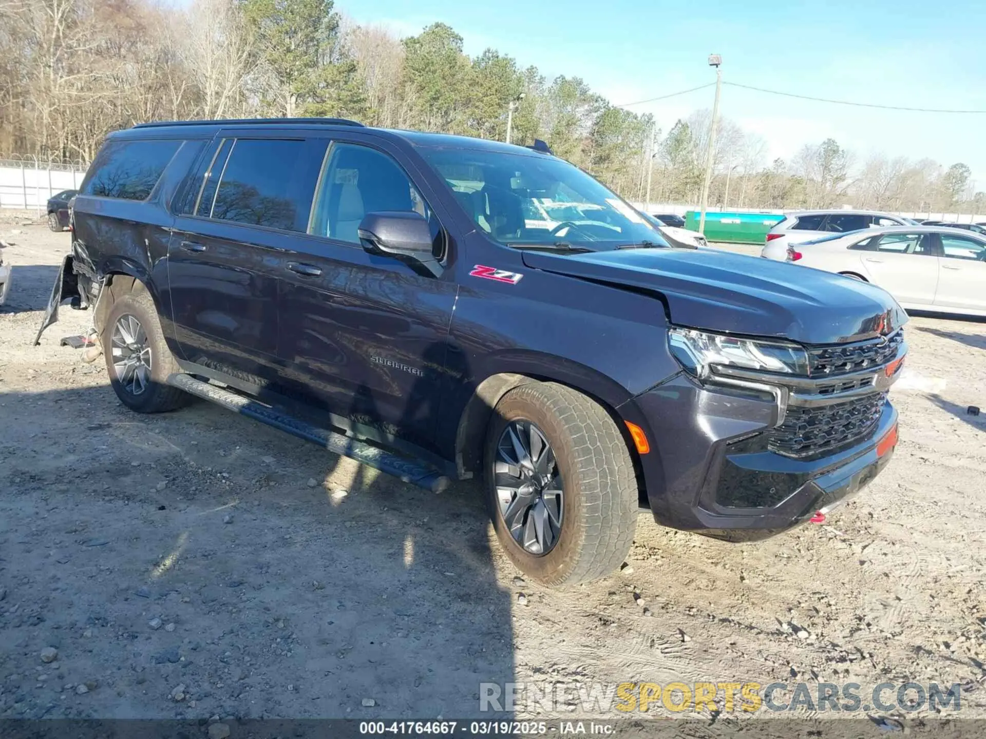 1 Photograph of a damaged car 1GNSKDKL2NR337801 CHEVROLET SUBURBAN 2022