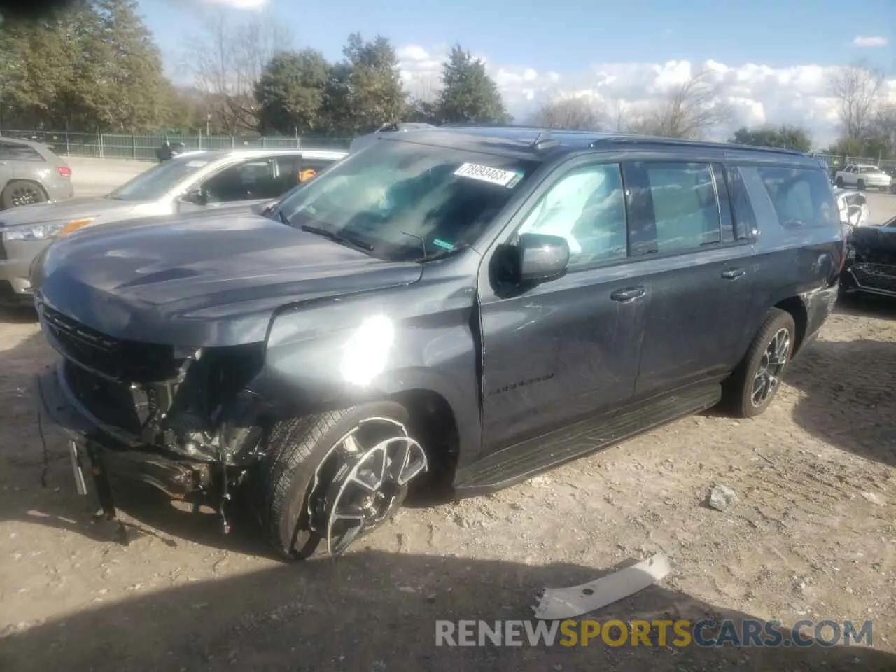 1 Photograph of a damaged car 1GNSKEKD4NR303096 CHEVROLET SUBURBAN 2022