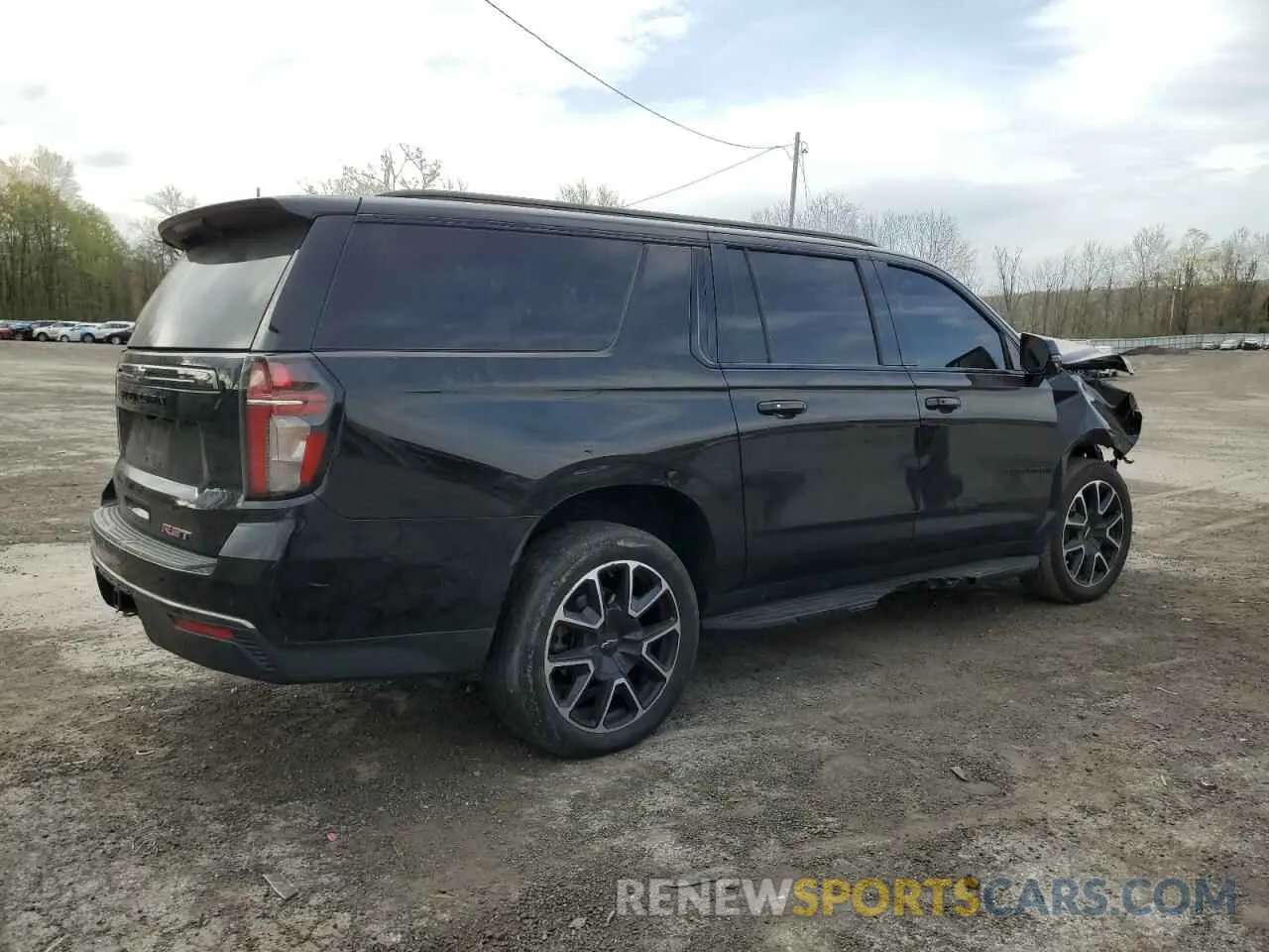 3 Photograph of a damaged car 1GNSKEKD5NR295378 CHEVROLET SUBURBAN 2022