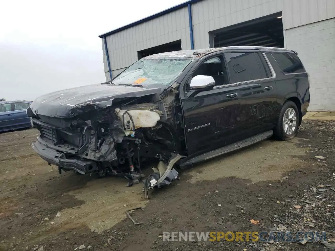 1 Photograph of a damaged car 1GNSKFKD4NR227224 CHEVROLET SUBURBAN 2022
