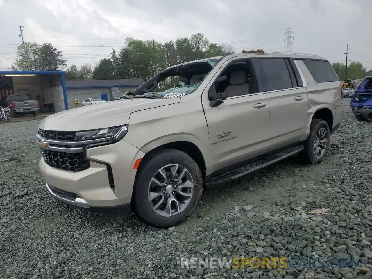 1 Photograph of a damaged car 1GNSCBKD5PR231520 CHEVROLET SUBURBAN 2023