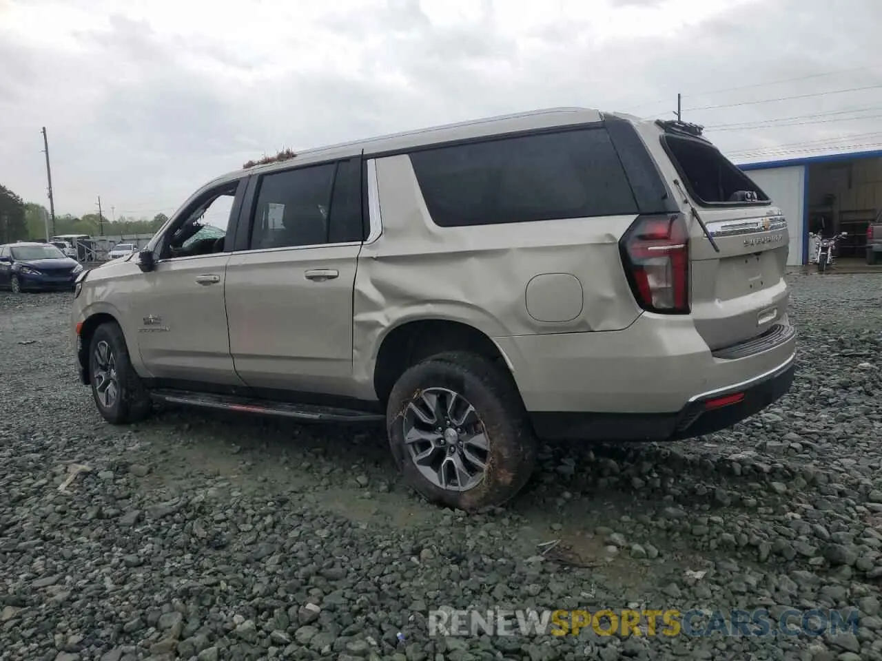 2 Photograph of a damaged car 1GNSCBKD5PR231520 CHEVROLET SUBURBAN 2023