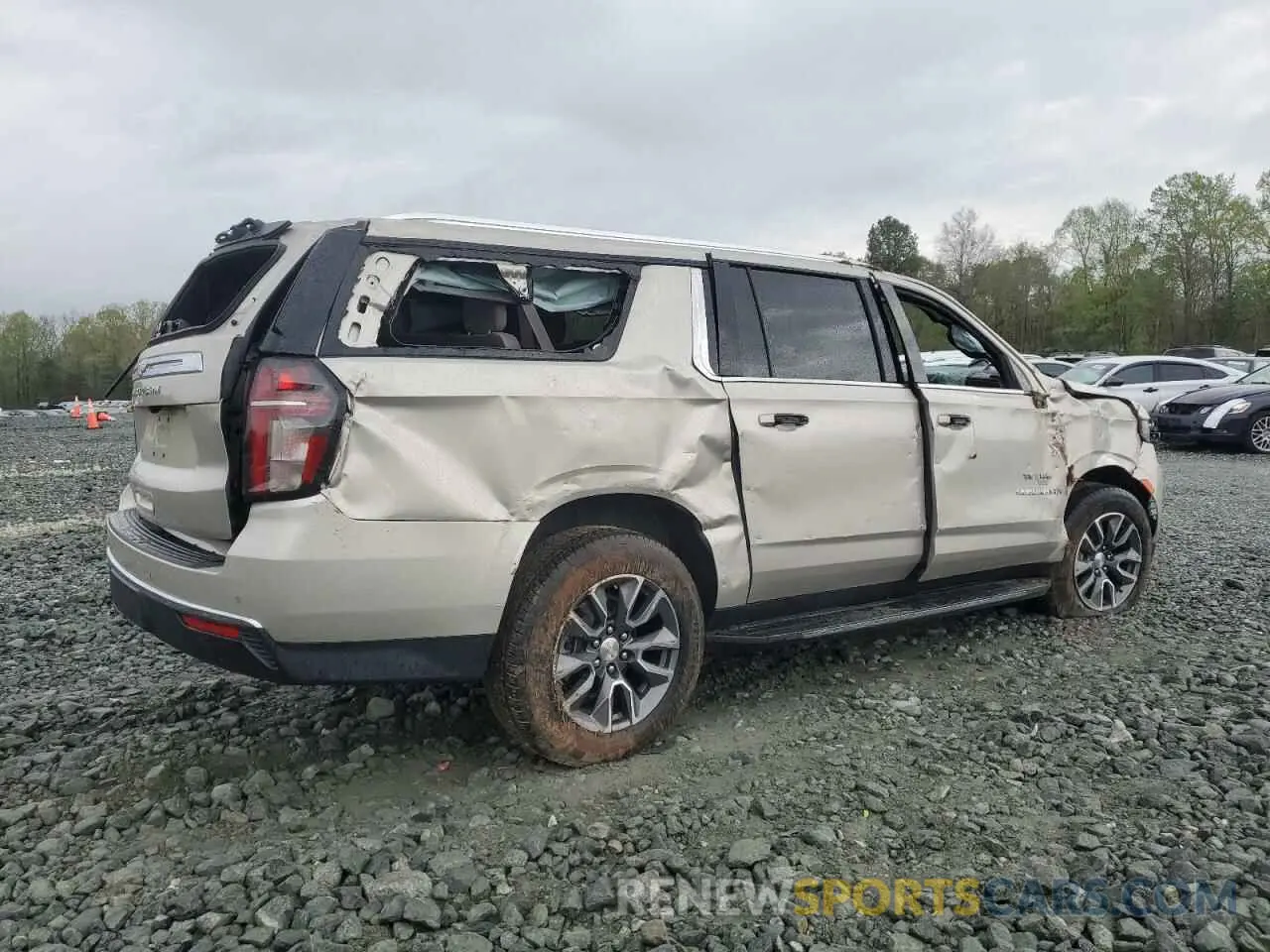 3 Photograph of a damaged car 1GNSCBKD5PR231520 CHEVROLET SUBURBAN 2023