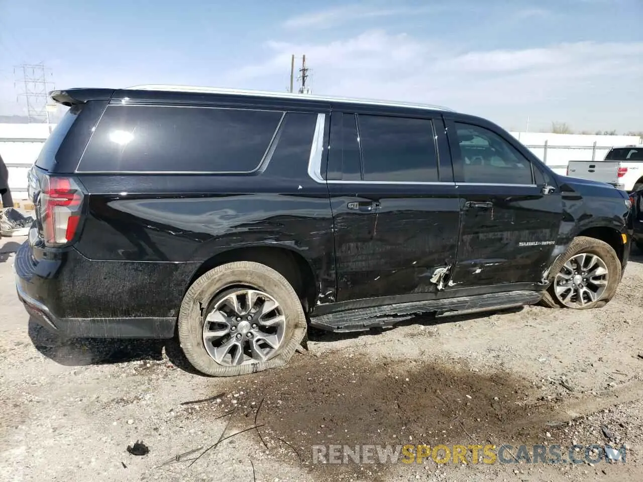 3 Photograph of a damaged car 1GNSCCKD0PR121092 CHEVROLET SUBURBAN 2023