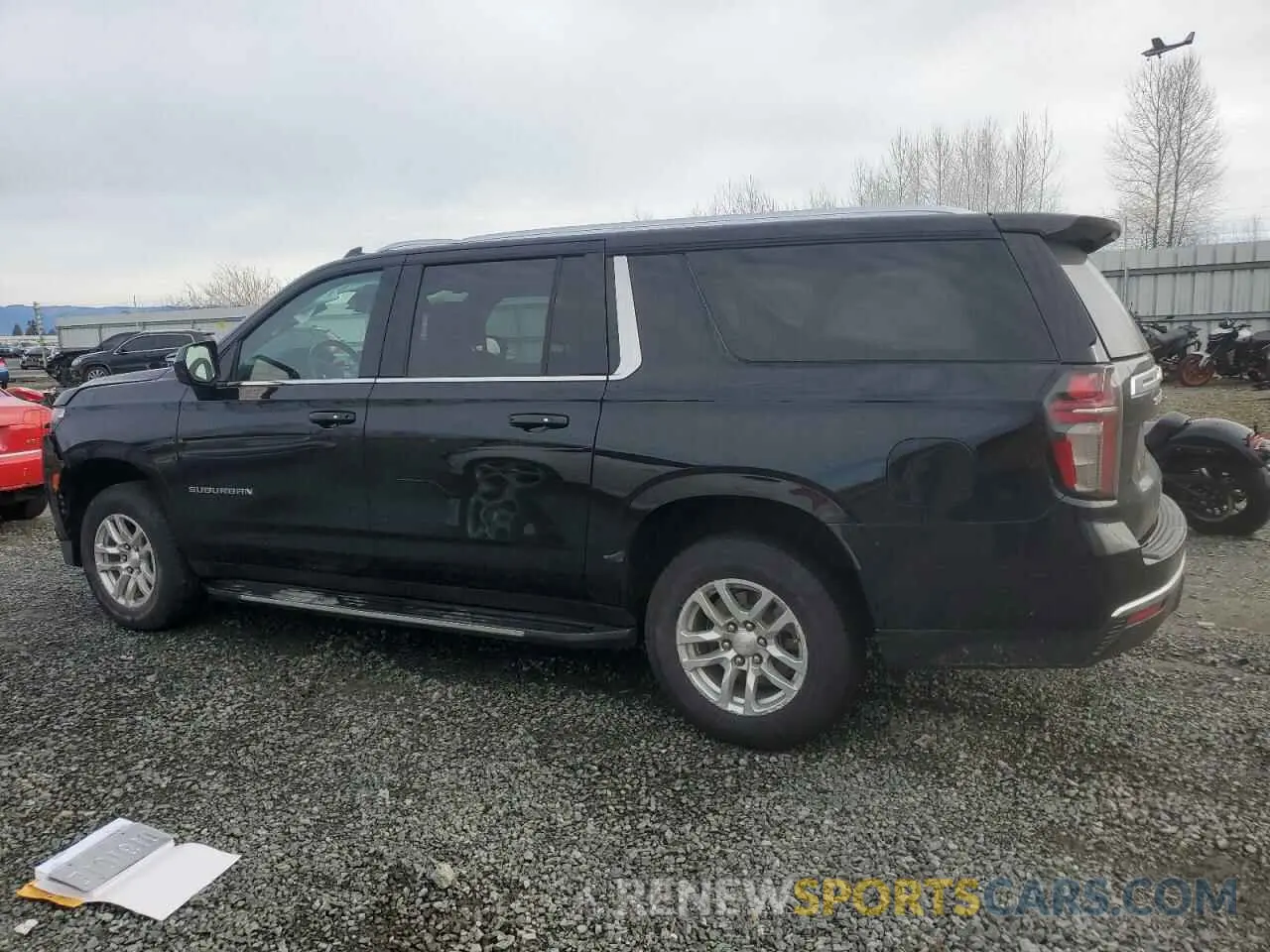 2 Photograph of a damaged car 1GNSCCKD3PR125671 CHEVROLET SUBURBAN 2023