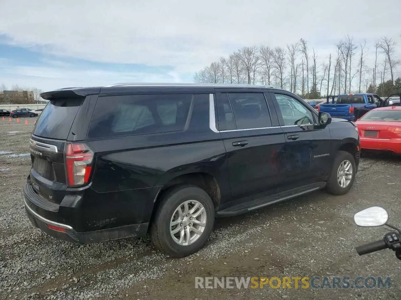 3 Photograph of a damaged car 1GNSCCKD3PR125671 CHEVROLET SUBURBAN 2023