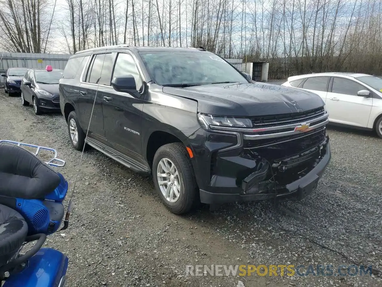 4 Photograph of a damaged car 1GNSCCKD3PR125671 CHEVROLET SUBURBAN 2023