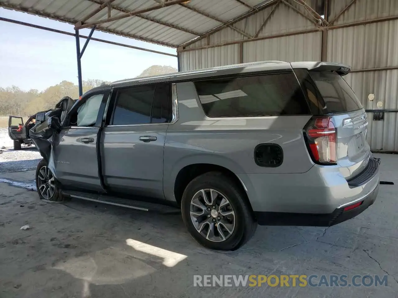 2 Photograph of a damaged car 1GNSCCKD5PR308814 CHEVROLET SUBURBAN 2023