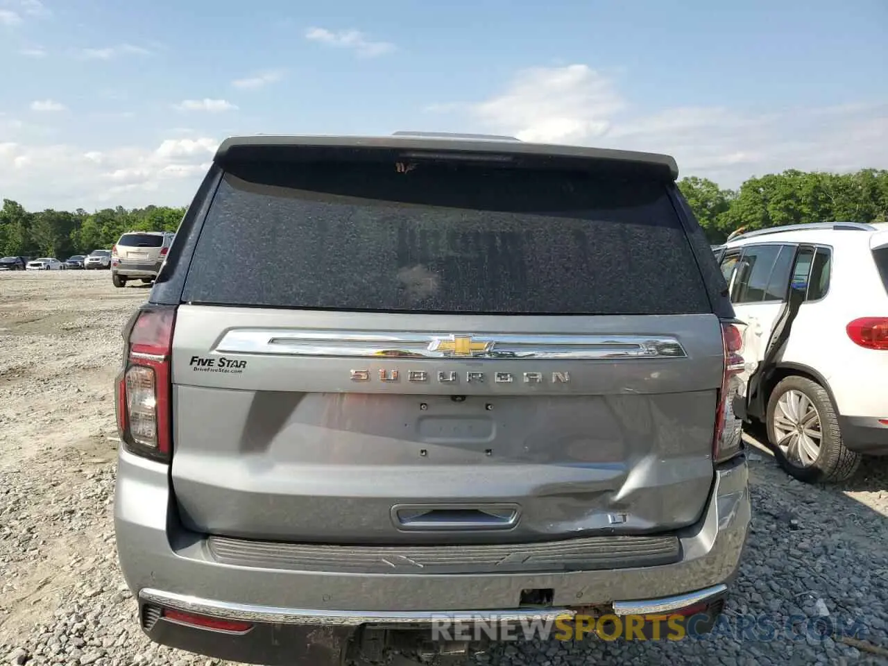 6 Photograph of a damaged car 1GNSCCKDXPR530328 CHEVROLET SUBURBAN 2023